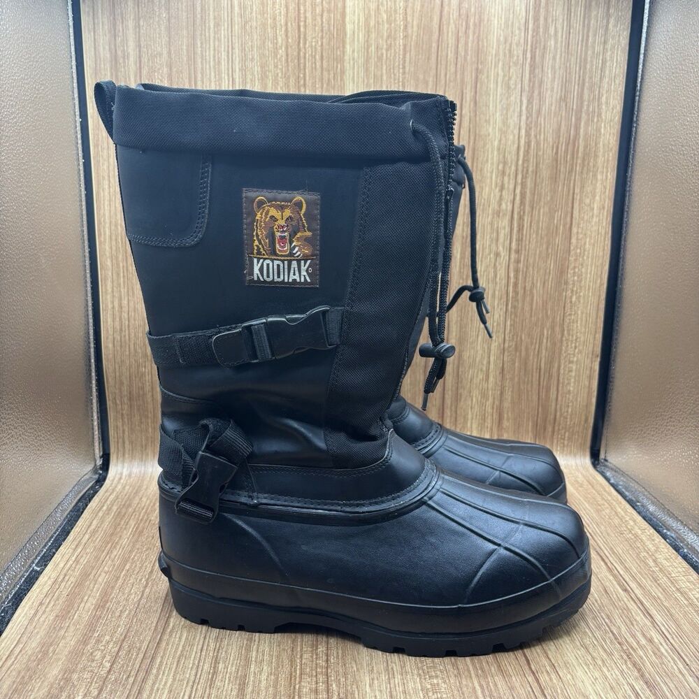 Kodiak All Weather Rubber Thinsulate Insulated Men's‎ Tall Black Boots Size 12